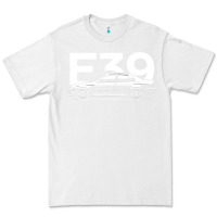 White E39 5 Series  Car Silhouette Premium Tee - longCreatives