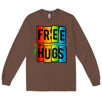 Chestnut free hugs Long Sleeve Tee - OliviaCreatesArt