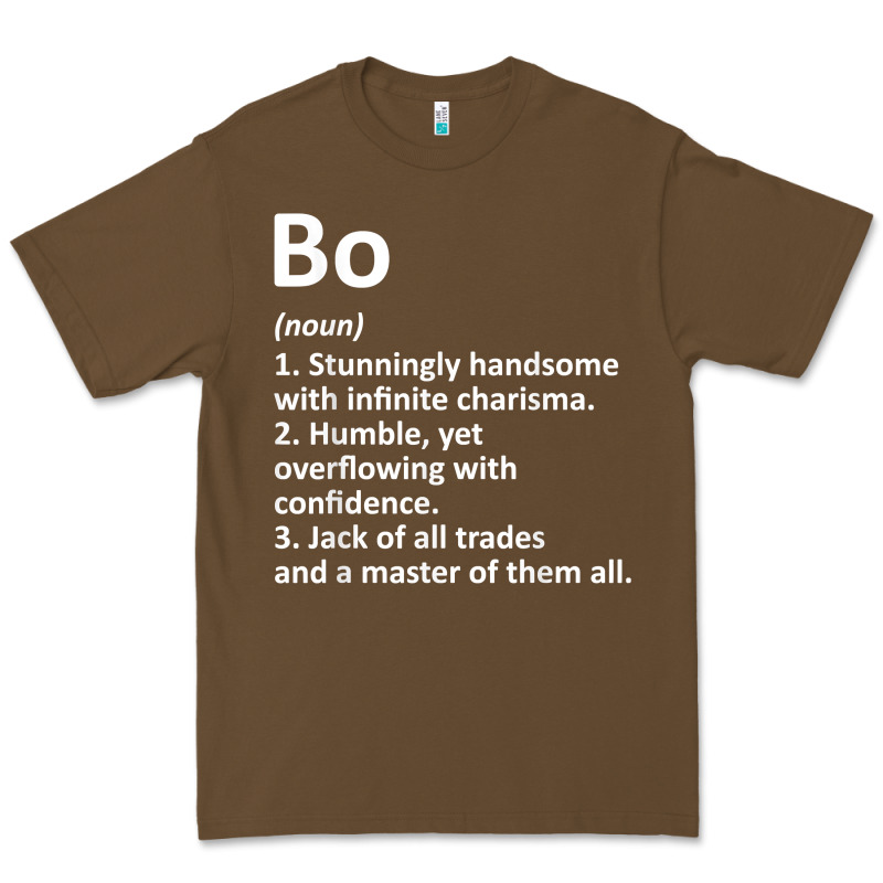 Bo Definition Personalized Name Funny Birthday Gift Idea Premium Tee by longCreatives | Teevron