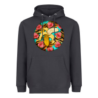 Smoke banana and strawberries with tiger pattern Heavyweight Hoodie - BarkalooDesign