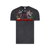 Vintage Black merry christmas gnomies Vintage Tee - CowGirlArtShop