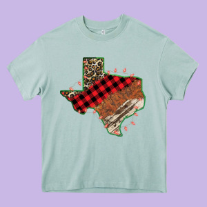 Christmas Texas Heavy Core Tee Designed By Bettercallsaul