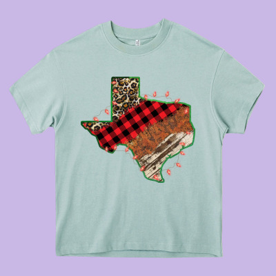 Christmas Texas Heavy Core Tee Designed By Bettercallsaul