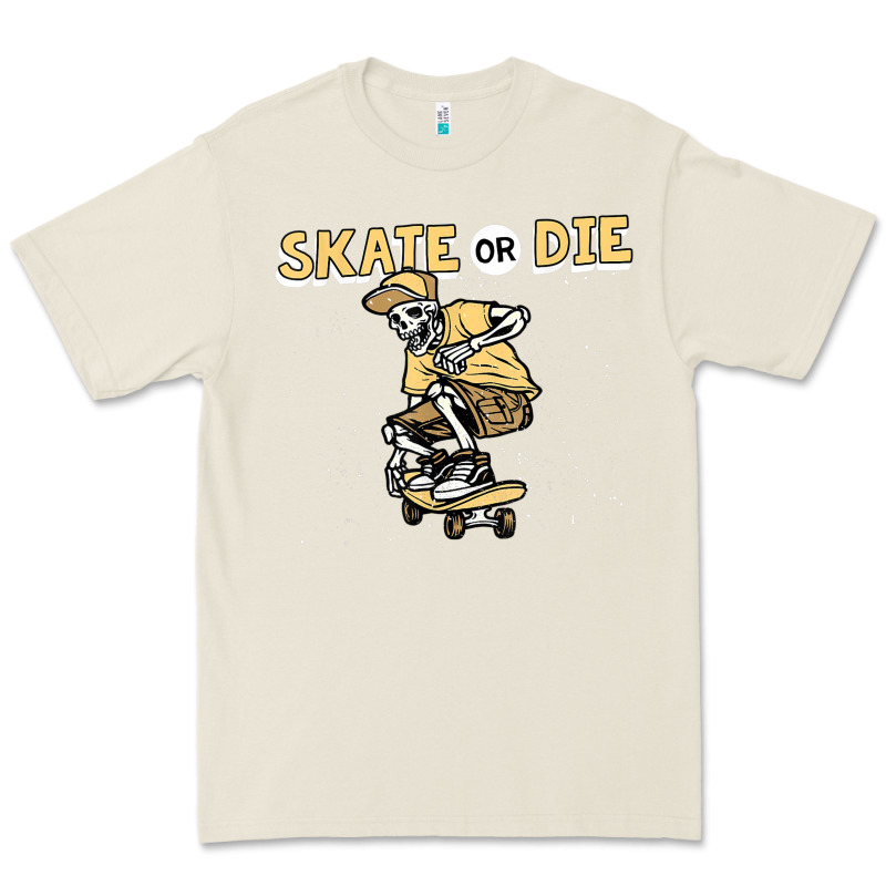 Skate Or Die Funny Skeleton Skating Skater Halloween Costume Premium Tee by longCreatives | Teevron