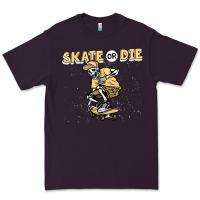 Plum skate or die funny skeleton skating skater halloween costume Premium Tee - longCreatives