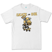 White skate or die funny skeleton skating skater halloween costume Premium Tee - longCreatives