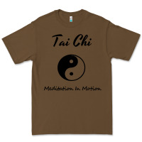 Cacao Tai Chi T, Meditation In Motion, Martial Arts Gift Premium Tee - longCreatives