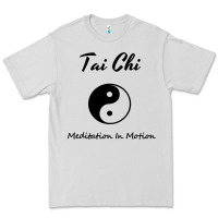 Dove Grey Tai Chi T, Meditation In Motion, Martial Arts Gift Premium Tee - longCreatives