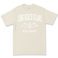 Bone Long Beach Island NJ Vintage Crossed Oars & Boat Anchor Spor Premium Tee - longCreatives