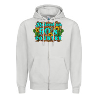 Raised 90's Country Cactus Sunflower's Zipper Hoodie | Teevron