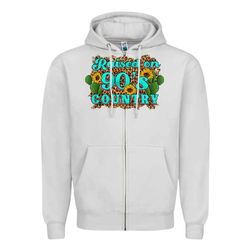Raised 90's Country Cactus Sunflower's Zipper Hoodie by Artiststas | Teevron