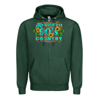 Sports Green raised 90's country cactus sunflower's Zipper Hoodie - Artiststas