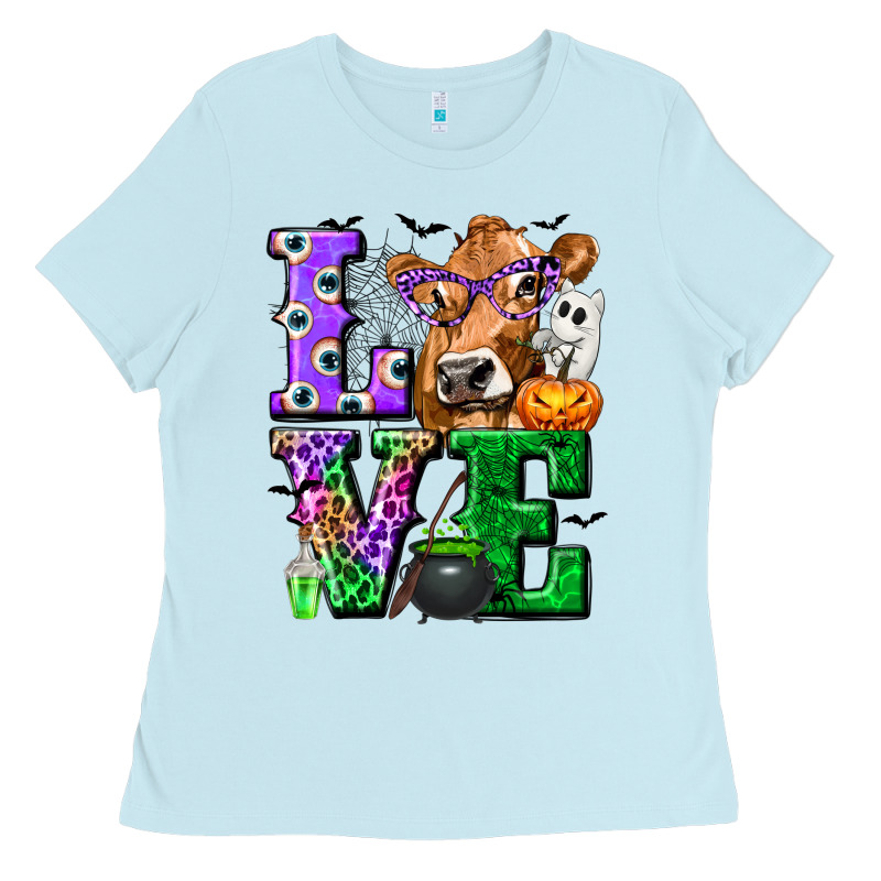 Love Cow Halloween Tbw Ladies Tee by texasbilliewilder | Teevron