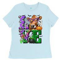Baby Blue love cow halloween tbw Ladies Tee - texasbilliewilder