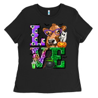 Black love cow halloween tbw Ladies Tee - texasbilliewilder