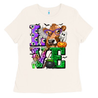 Bone love cow halloween tbw Ladies Tee - texasbilliewilder