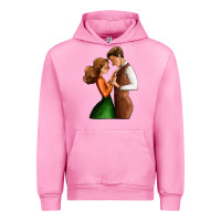 Fuchsia Pink valentines day couple Urban Hoodie - AdoDesignShop