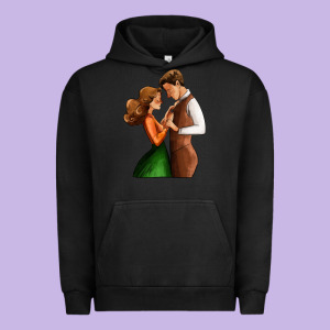Valentines Day Couple Urban Hoodie Designed By Adodesignshop