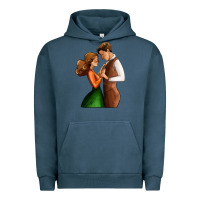 Pigment Midnight Navy valentines day couple Urban Hoodie - AdoDesignShop