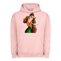 Pigment Salmon valentines day couple Urban Hoodie - AdoDesignShop