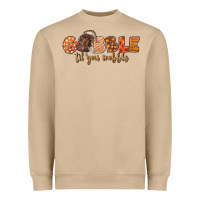 Mushroom Gobble Gobble Til You Wobble Heavyweight Sweatshirt - LillyAllenDesigns