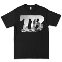 Black TB Tampa Bay City Skyline of Tampa Bay, Florida Premium Tee - longCreatives