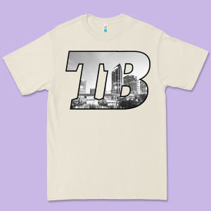 Tb Tampa Bay City Skyline Of Tampa Bay, Florida Premium Tee Designed By Longcreatives