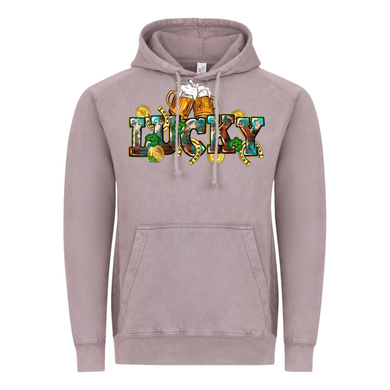 Lucky Beers St. Patrick's Day Vintage Hoodie by CowGirlArtShop | Teevron