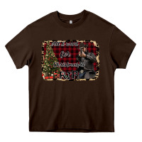 Chocolate Brown All I want for Christmas is RIP Heavy Core Tee - Bettercallsaul