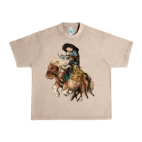 French Oak Midilli little Cowboy kid rodeo Urban Heavy Tee - HowdyJamesFarm