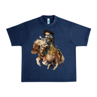 Navy Midilli little Cowboy kid rodeo Urban Heavy Tee - HowdyJamesFarm