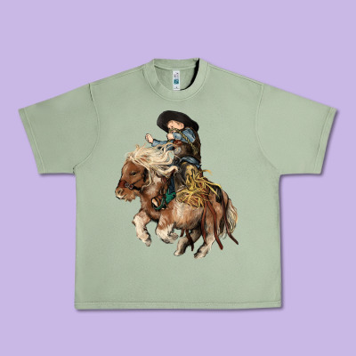 Midilli Little Cowboy Kid Rodeo Urban Heavy Tee Designed By Howdyjamesfarm