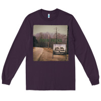 Plum Twin Peaks City Limits Welcome Sign Vintage Long Sleeve Tee - longCreatives