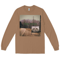 Toasted Coconut Twin Peaks City Limits Welcome Sign Vintage Long Sleeve Tee - longCreatives