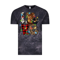Cloud Black love cow gnomies Vintage Tee - CowGirlArtShop