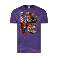 Cloud Purple love cow gnomies Vintage Tee - CowGirlArtShop