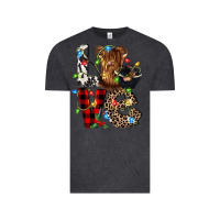 Vintage Black love cow gnomies Vintage Tee - CowGirlArtShop