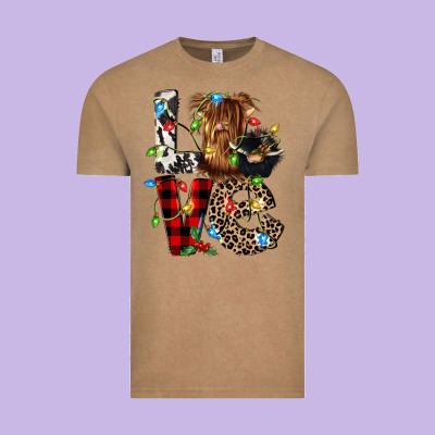 Love Cow Gnomies Vintage Tee Designed By Cowgirlartshop