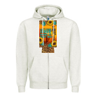 Oatmeal Heather don't jesus done it that way western skeleton  12 oz can cooler  (slim Zipper Hoodie - Artiststas