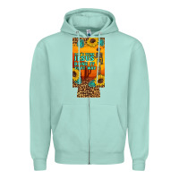 Seafoam don't jesus done it that way western skeleton  12 oz can cooler  (slim Zipper Hoodie - Artiststas