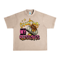 French Oak counting my blessings afro hands Urban Heavy Tee - RanaPortraitStore