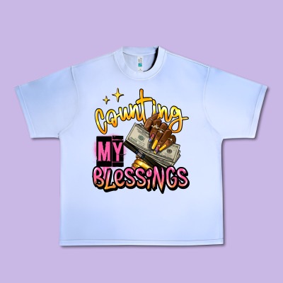 Counting My Blessings Afro Hands Urban Heavy Tee Designed By Ranaportraitstore