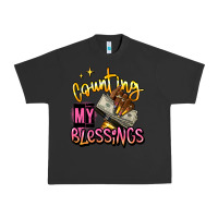Pigment Black counting my blessings afro hands Urban Heavy Tee - RanaPortraitStore