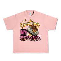 Salmon counting my blessings afro hands Urban Heavy Tee - RanaPortraitStore