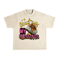 Sandshell counting my blessings afro hands Urban Heavy Tee - RanaPortraitStore