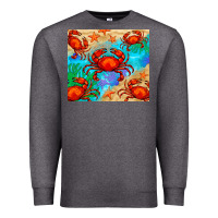 Charcoal Heather crab Premium Sweatshirt - BarkalooDesign