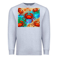 Heather Grey crab Premium Sweatshirt - BarkalooDesign