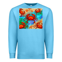Ocean Blue crab Premium Sweatshirt - BarkalooDesign