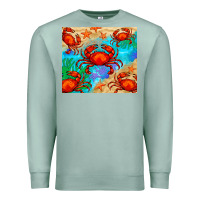 Seafoam crab Premium Sweatshirt - BarkalooDesign