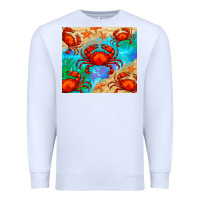 White crab Premium Sweatshirt - BarkalooDesign